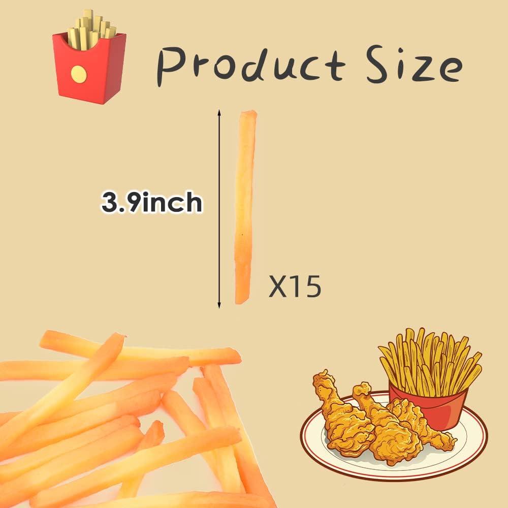 Papas Fritas Falsas Decorativas Hagao - 15 Piezas Realistas