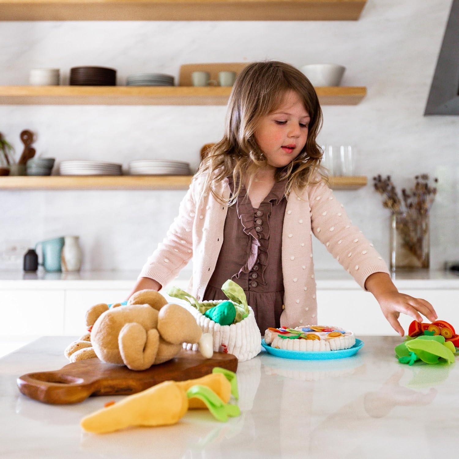 HABA Juguete de Cocina Pollo Asado Suave 5 Piezas 3+
