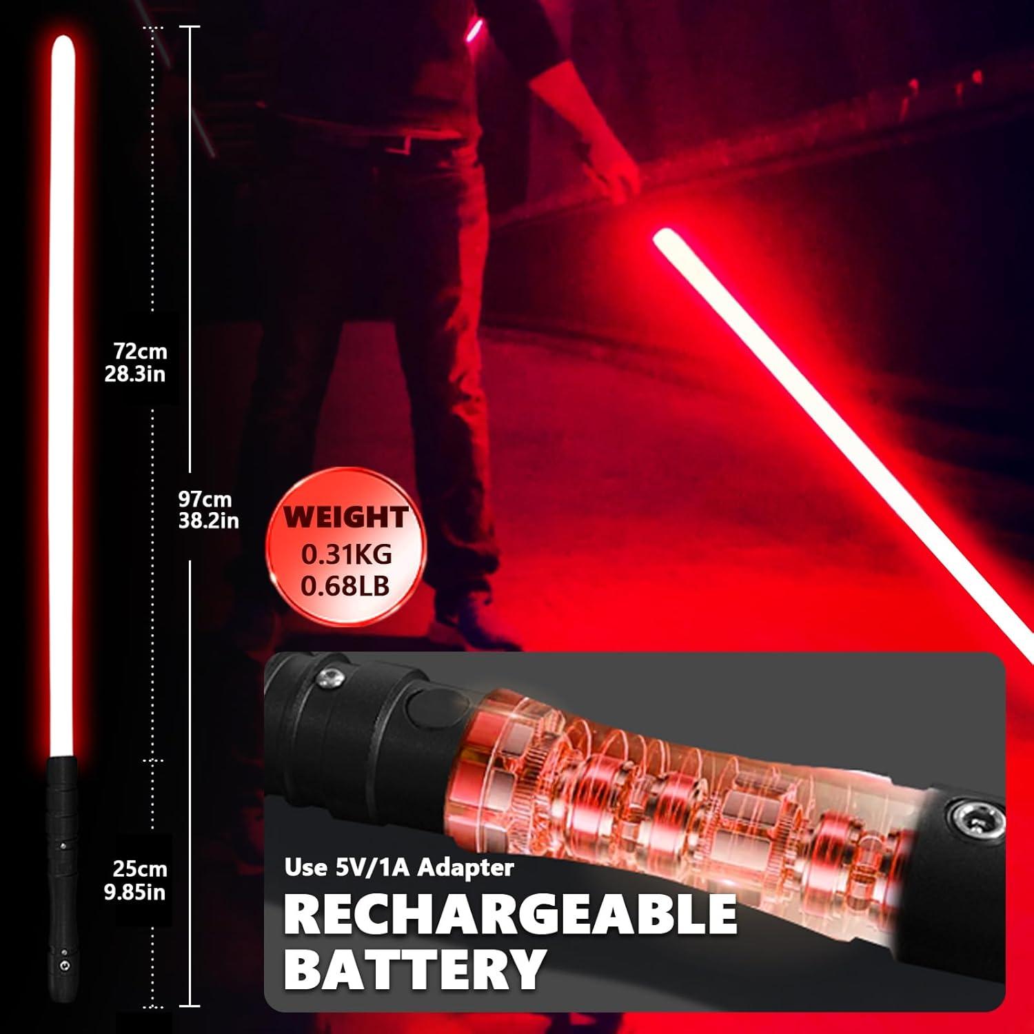 Sable de Luz LED Jedi Sith YDDSABER Rojo Recargable
