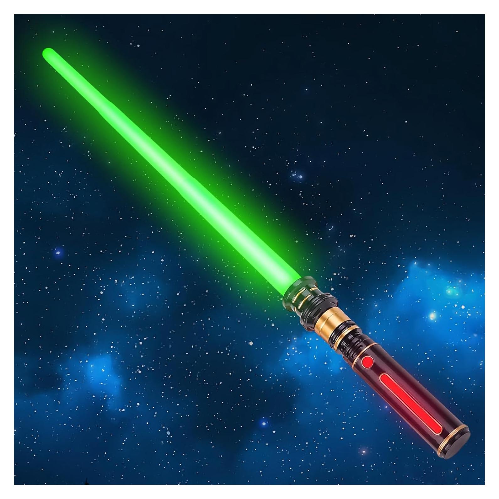 Sable Iluminado Expandible YOFOTHS Verde con Sonido FX