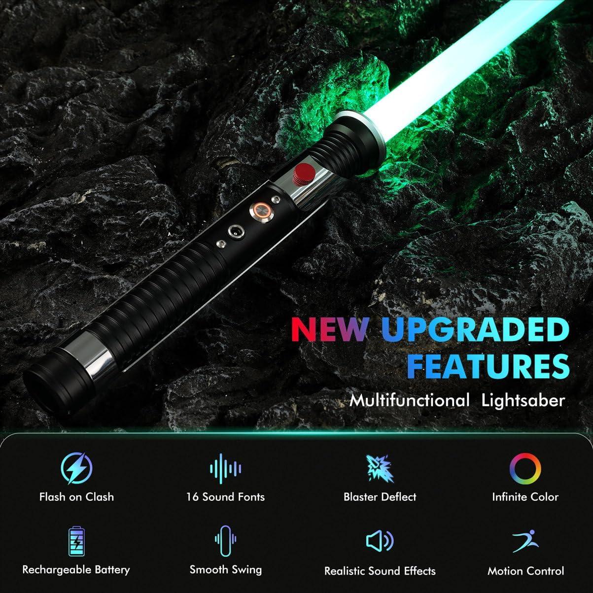 Sable de Luz RGB Ajustable AEDDY 16 Colores Metal 0.68 kg