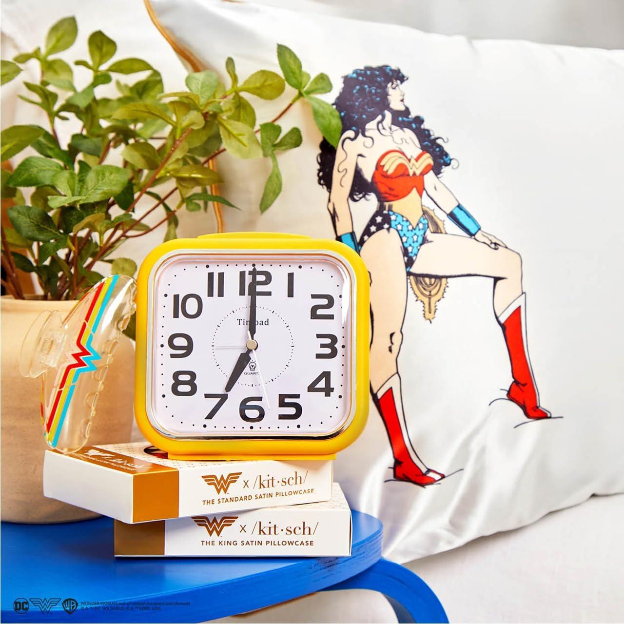 Funda de Almohada Kitsch King Satén Mujer Maravilla 600 Hilos