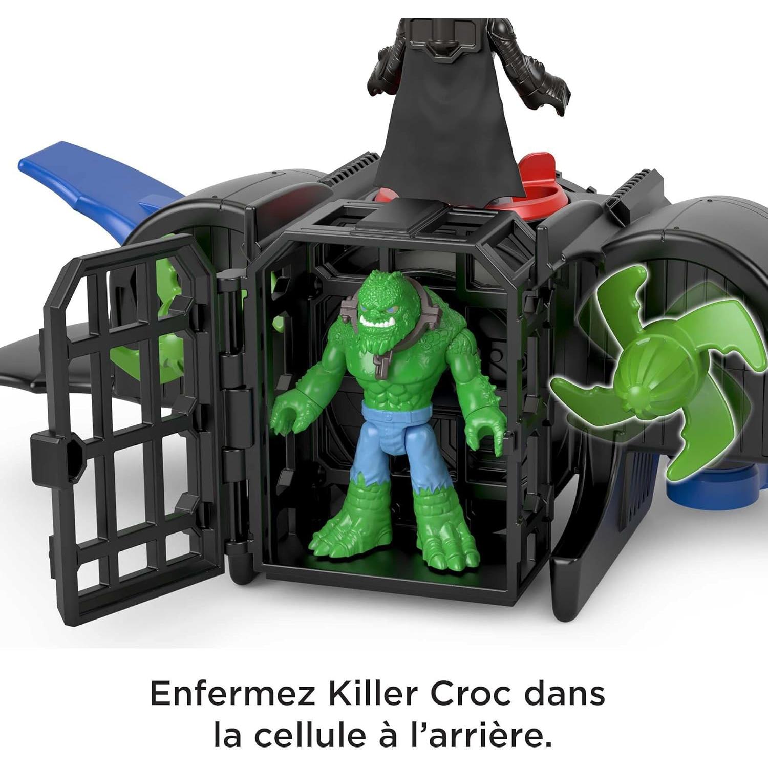 Fisher-Price Batsub DC Super Friends con Batman y K. Croc