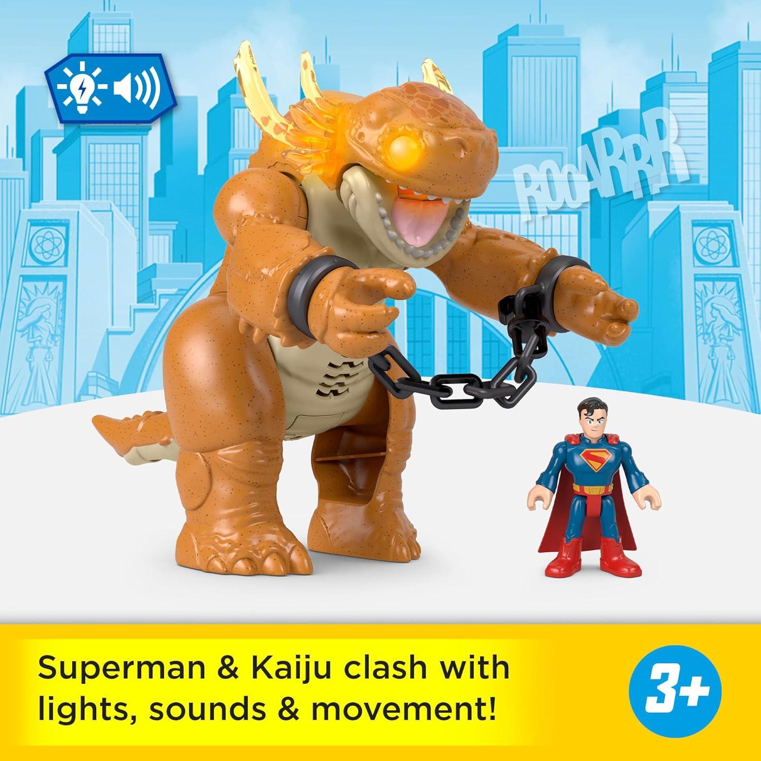 Set de Juego Imaginext Superman y Kaiju Fisher-Price 25.4 cm