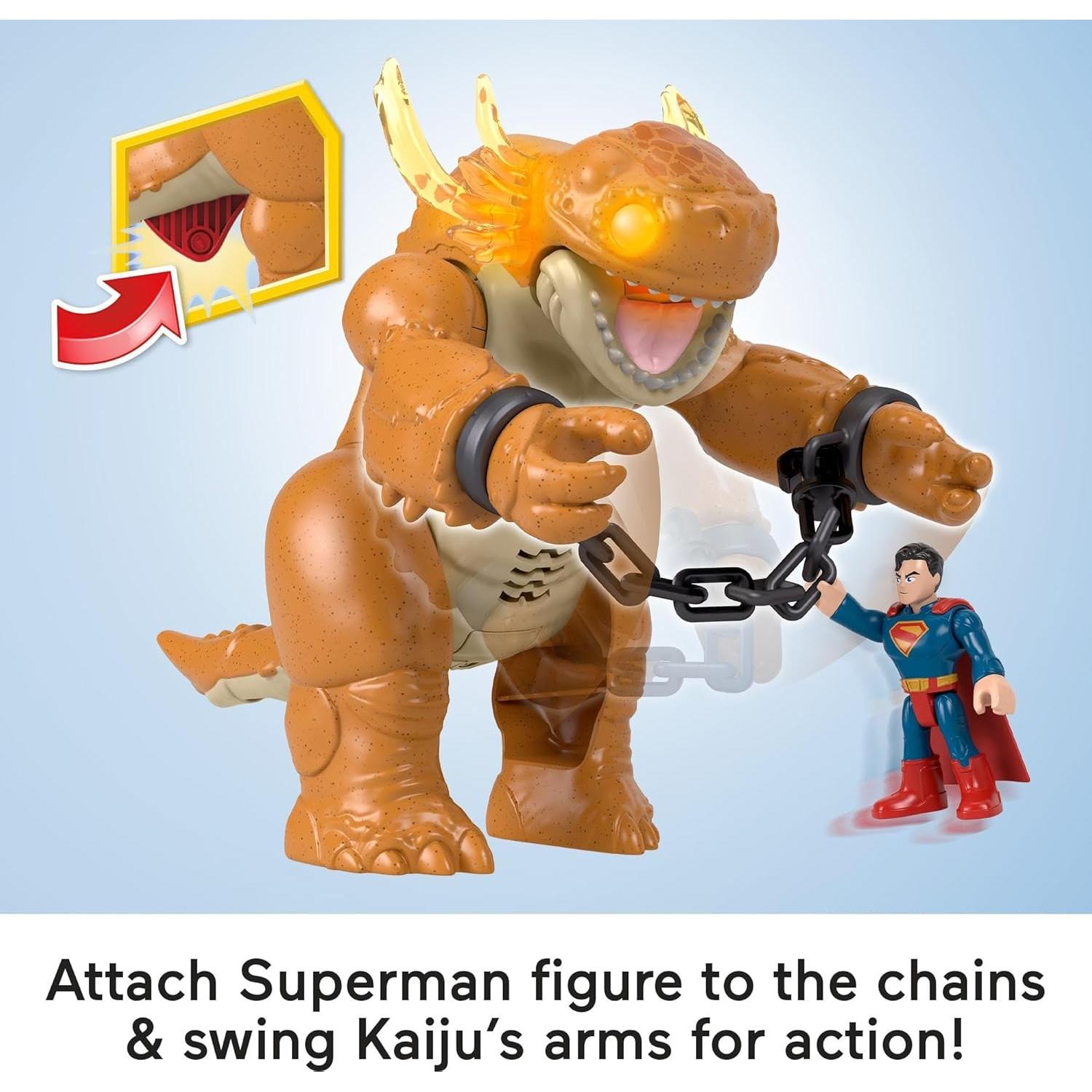 Set de Juego Imaginext Superman y Kaiju Fisher-Price 25.4 cm