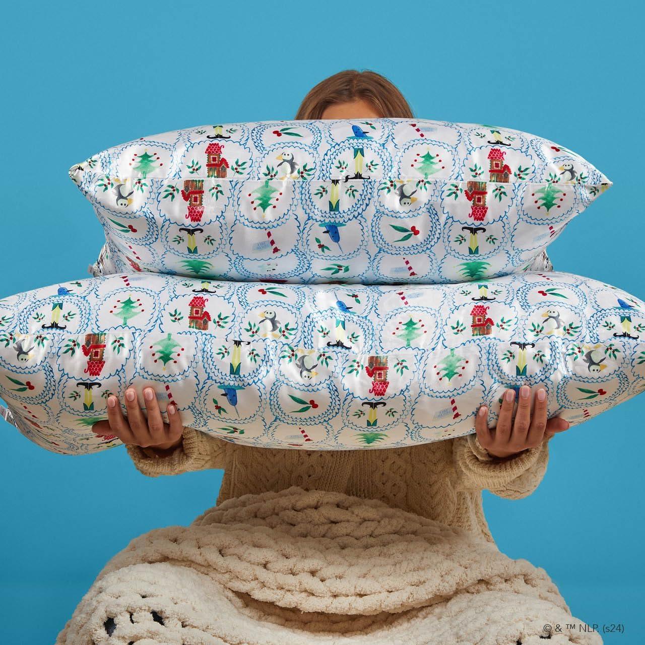 Funda de Almohada Kitsch King Satén 600 Hilos - Elf North Pole