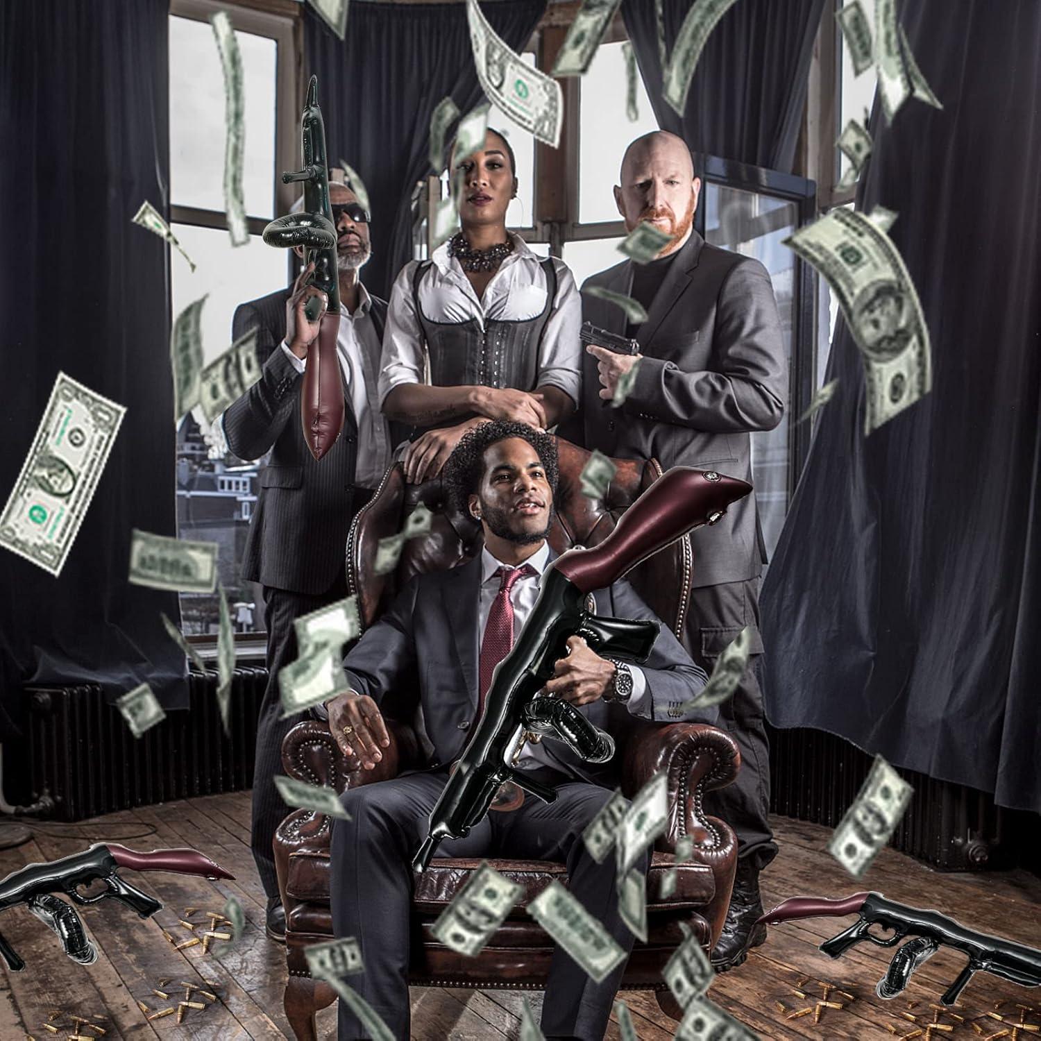 6 Piezas Pistolas Inflables HINGTAI para Cosplay y Fiestas