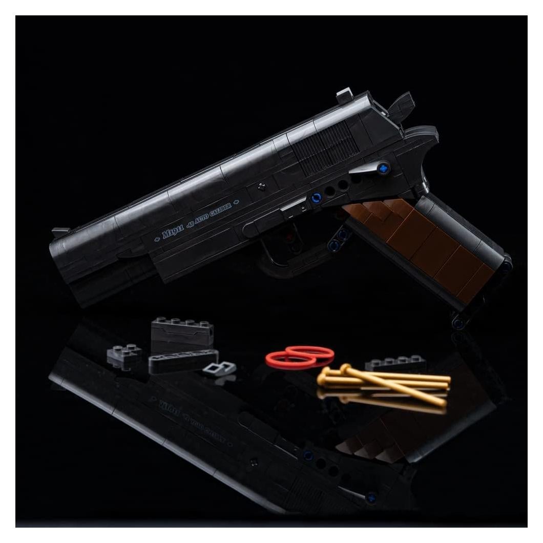 Kit de Construcción de Arma M1911 SHANTOU 333 Piezas Negro