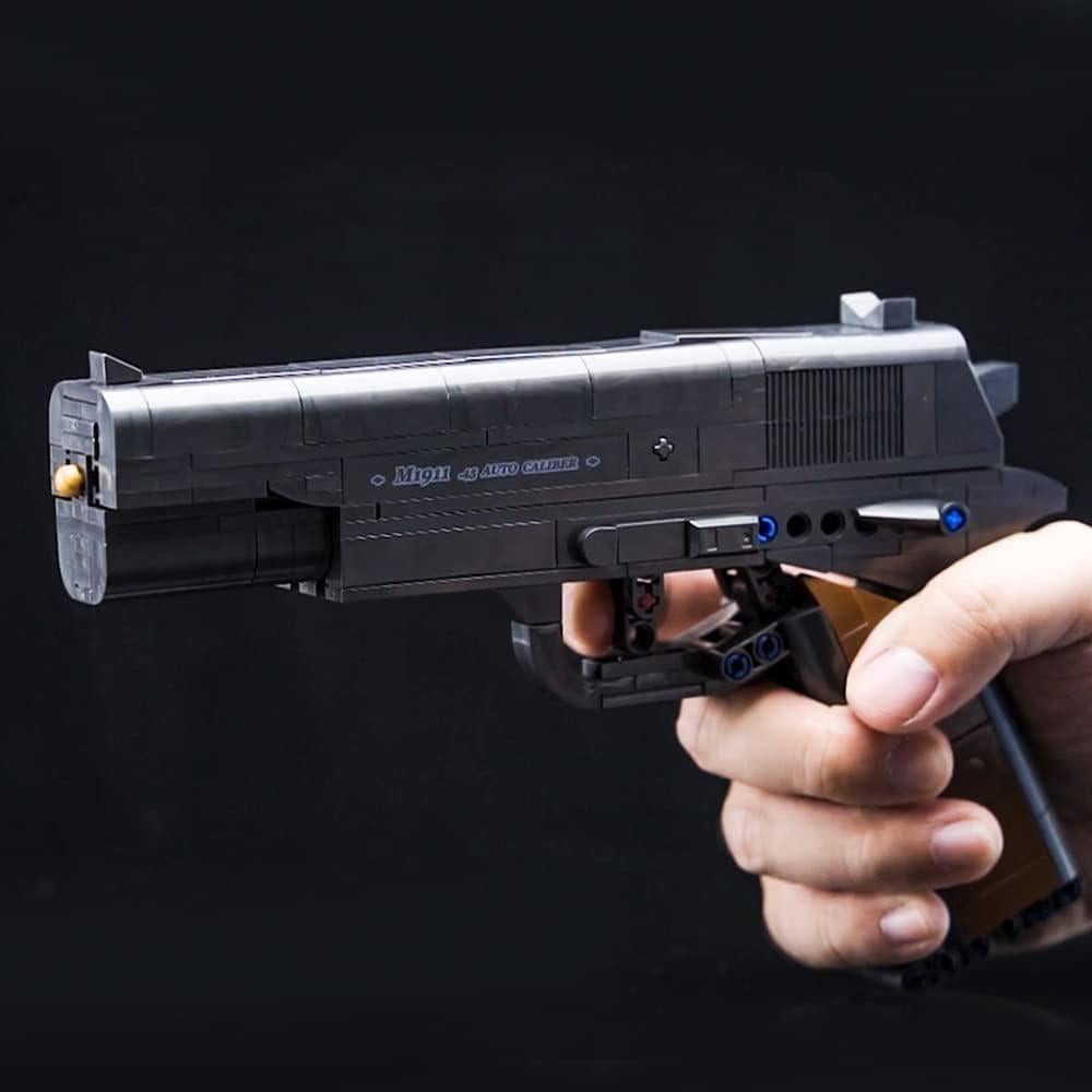 Kit de Construcción de Arma M1911 SHANTOU 333 Piezas Negro