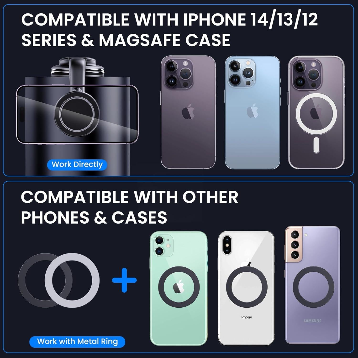 Soporte para Coche Magsafe DOLYOFG Magnético Universal