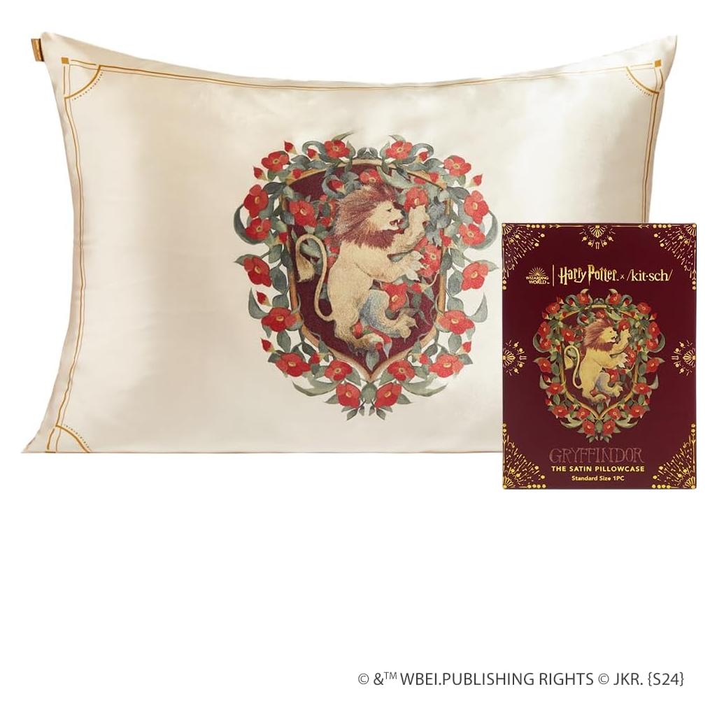 Funda de Sábana Satén Kitsch Harry Potter Gryffindor 66x48cm