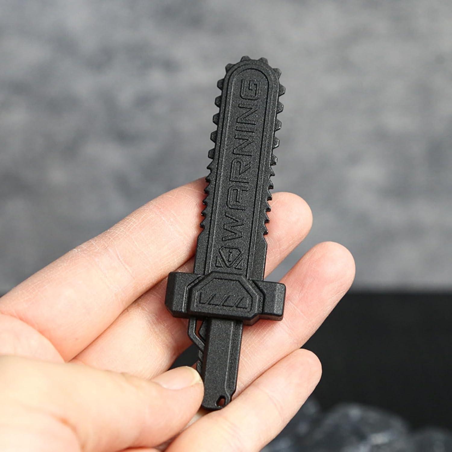 Deslizador de espada KDEDC EDC antiestrés negro mate 10 cm