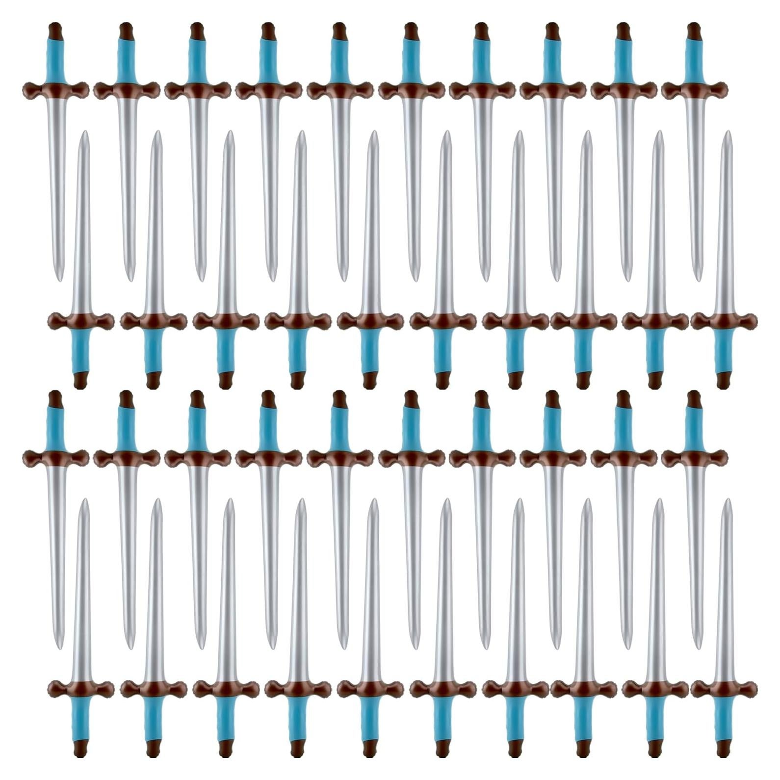 Paquete de 40 Espadas Inflables Pirata 60 cm Fahacop