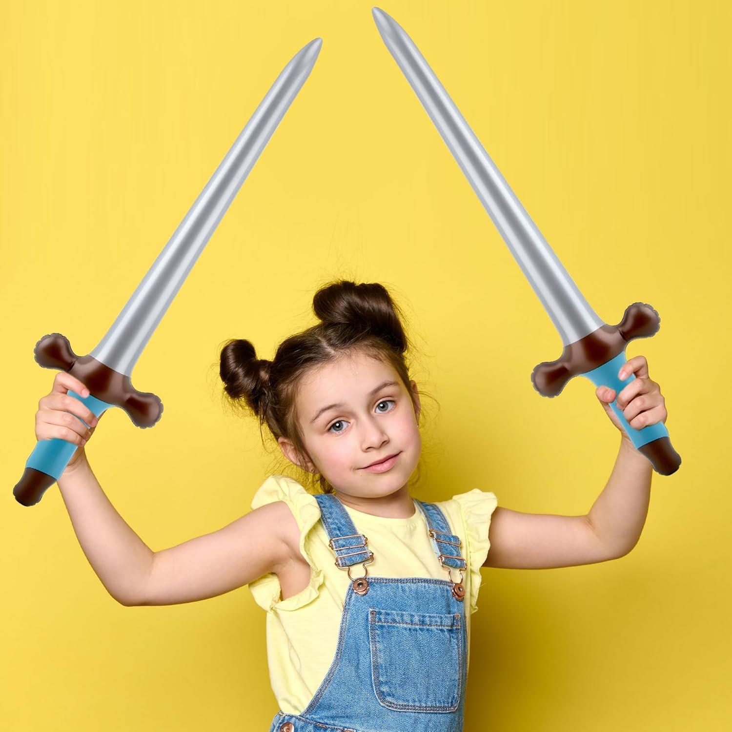 Paquete de 40 Espadas Inflables Pirata 60 cm Fahacop