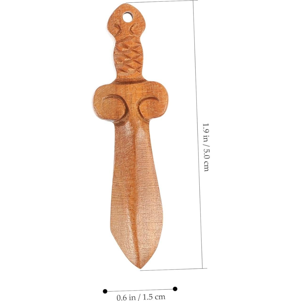 Adornos de Madera ABOOFAN 10 Piezas Mini Espadas Decorativas