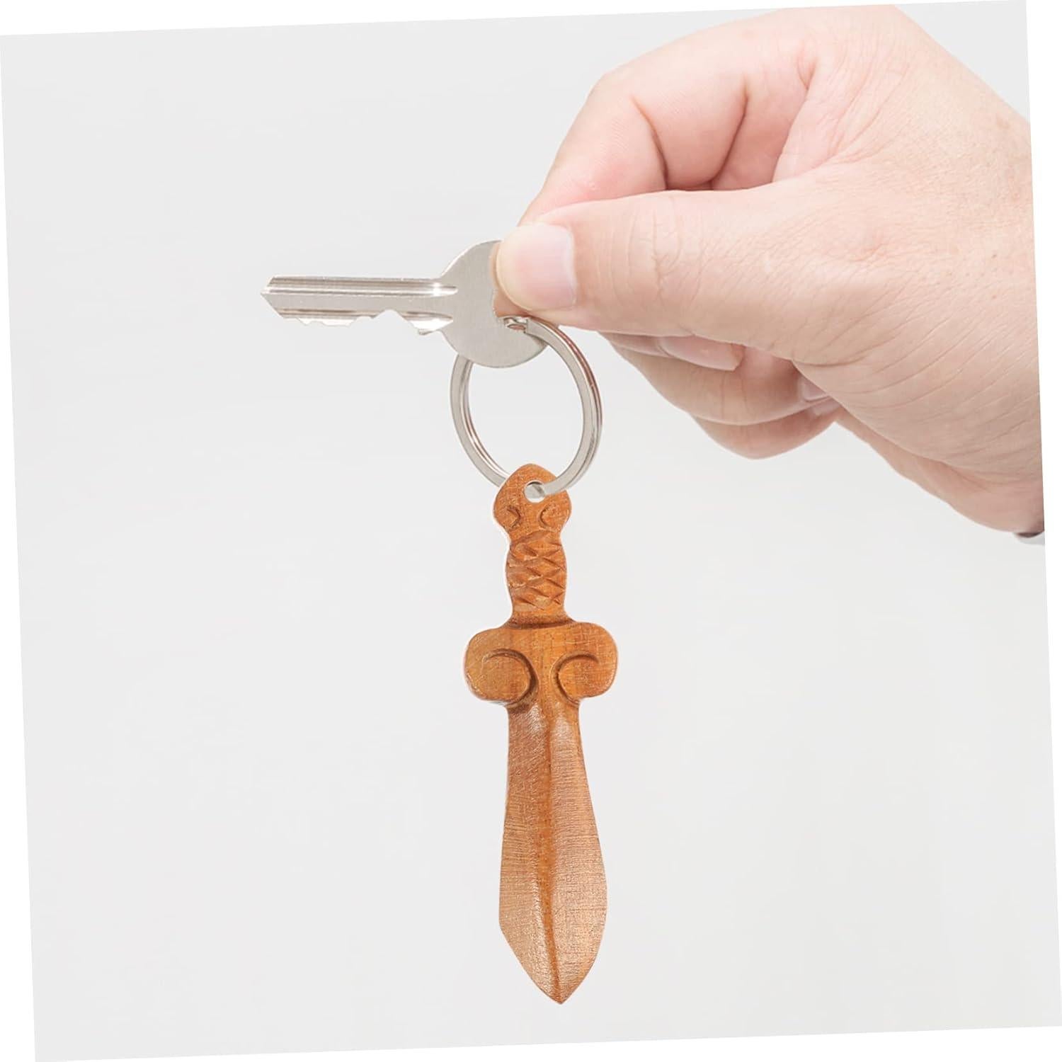 Adornos de Madera ABOOFAN 10 Piezas Mini Espadas Decorativas