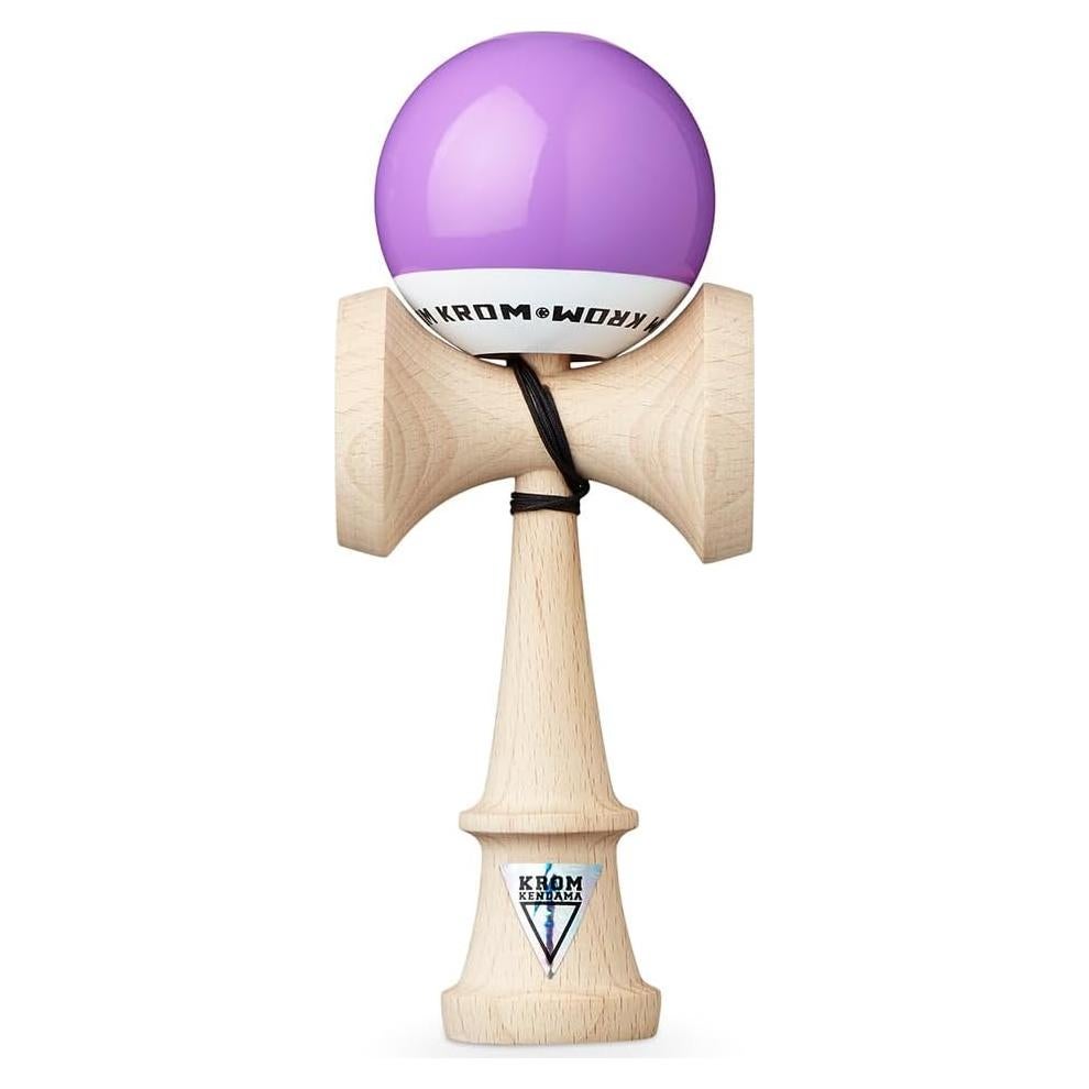 Kendama KROM POP LOL Lavanda - Juguete de Madera Premium