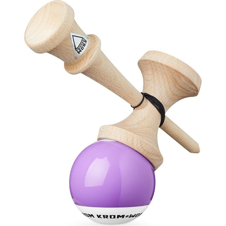 Kendama KROM POP LOL Lavanda - Juguete de Madera Premium
