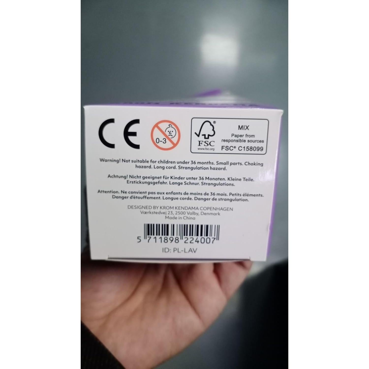 Kendama KROM POP LOL Lavanda - Juguete de Madera Premium