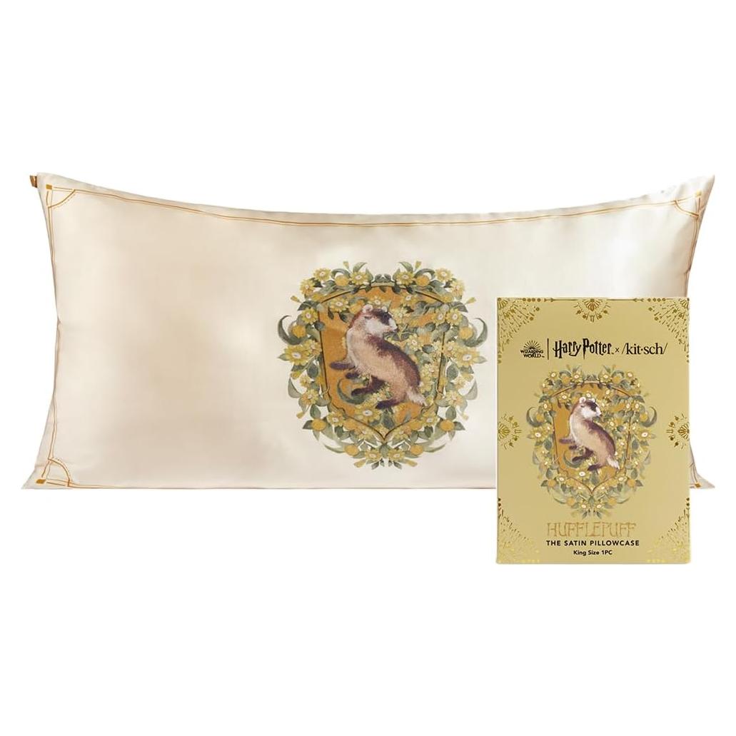 Funda de Almohada Satén Kitsch Harry Potter Hufflepuff King