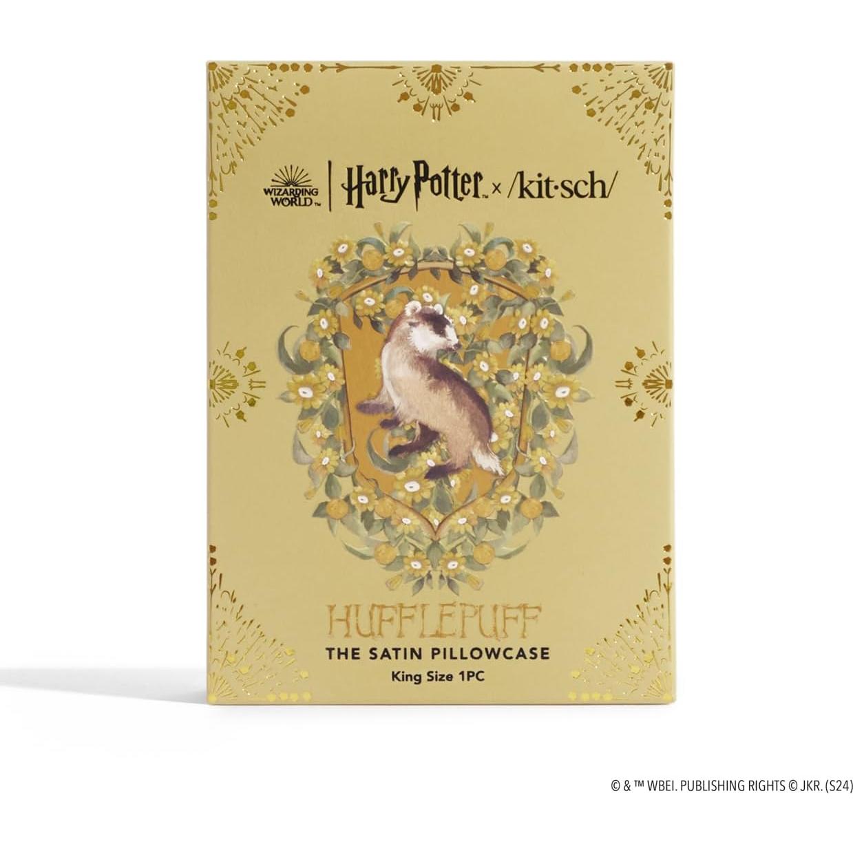 Funda de Almohada Satén Kitsch Harry Potter Hufflepuff King