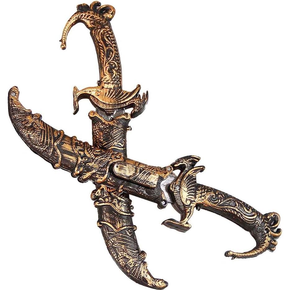 Conjunto 2 Espadas Pirata de Plástico Lanxitown 21.6 cm