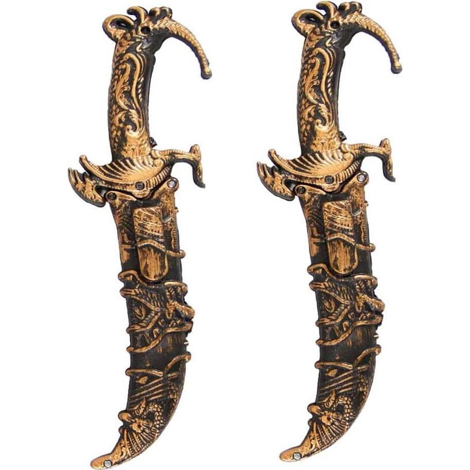 Conjunto 2 Espadas Pirata de Plástico Lanxitown 21.6 cm