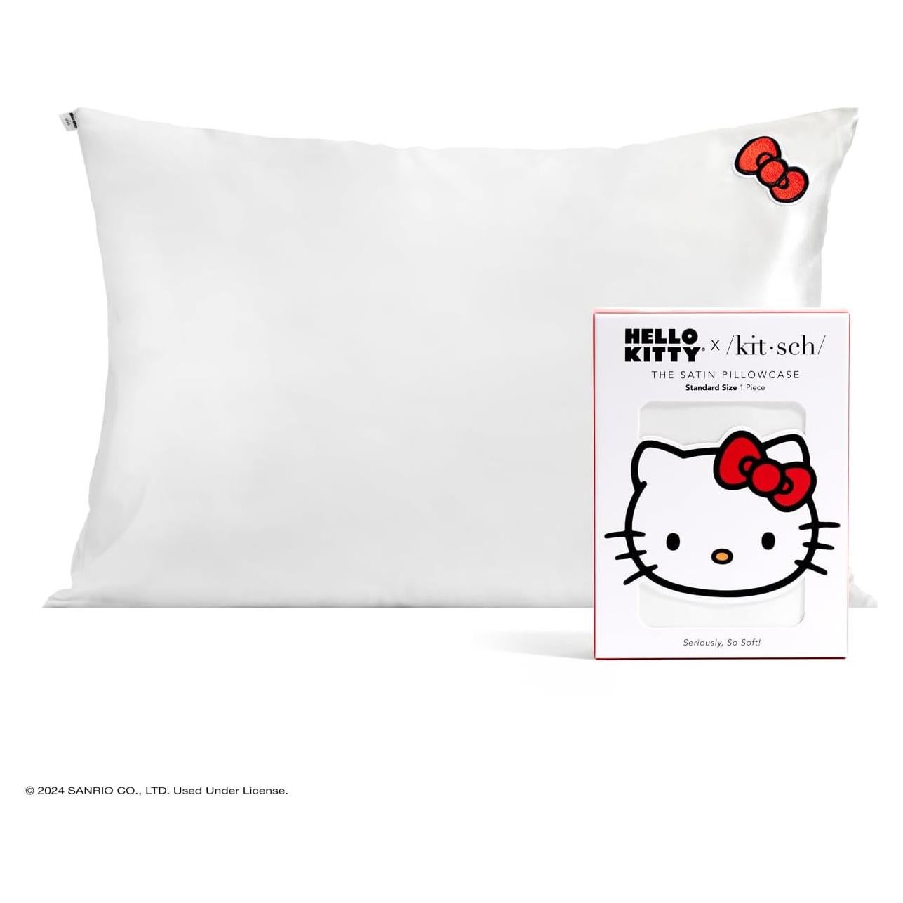 Funda de Almohada Kitsch x Hello Kitty - Satén Reina Marfil