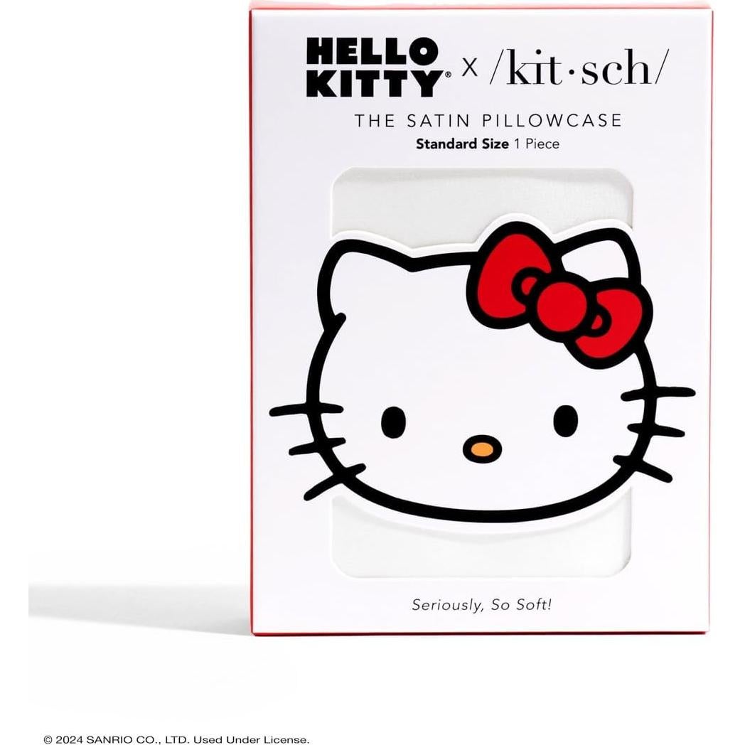 Funda de Almohada Kitsch x Hello Kitty - Satén Reina Marfil