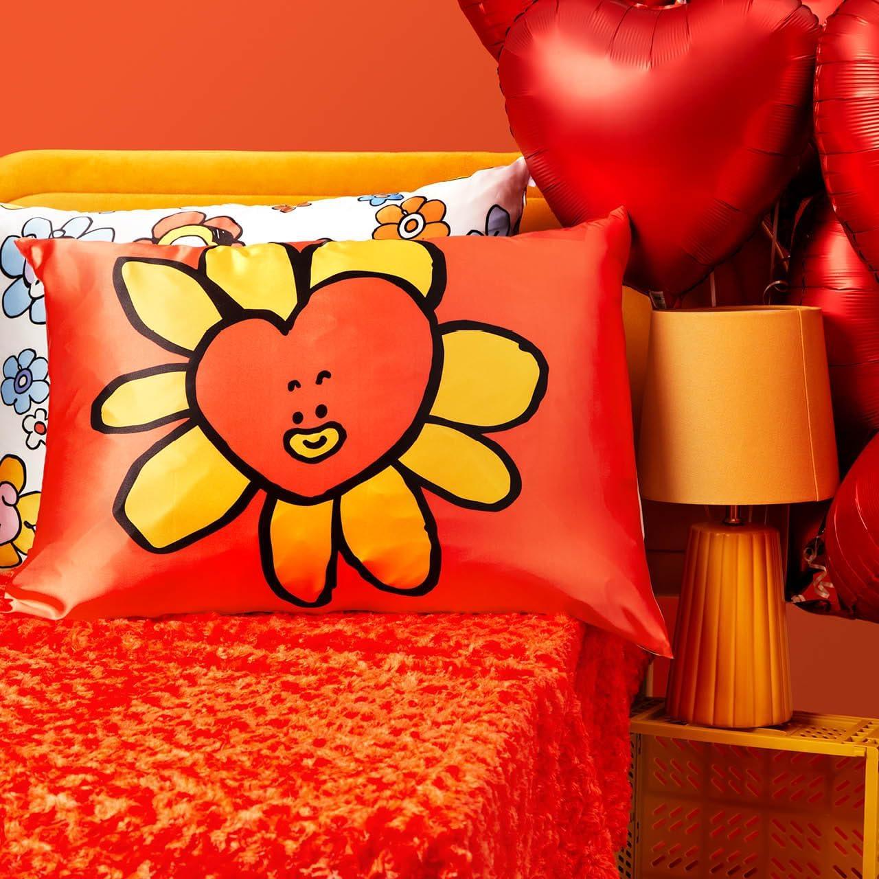 Funda de Almohada Kitsch BT21 Tata Satén 600 Hilos Reina