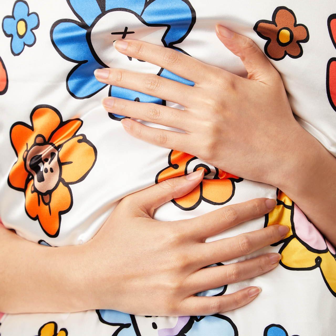 Funda de Almohada Kitsch BT21 Tata Satén 600 Hilos Reina