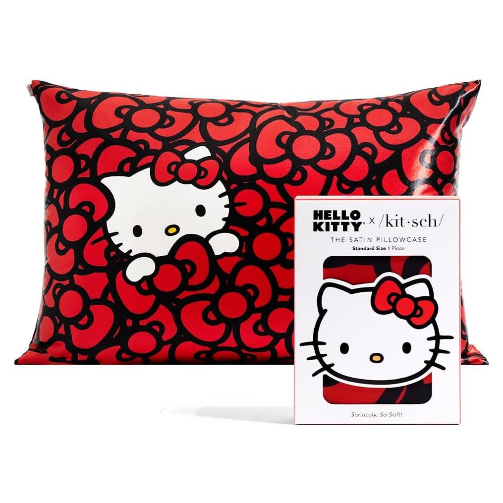 Funda de Almohada Kitsch Hello Kitty Satén 19x66 cm