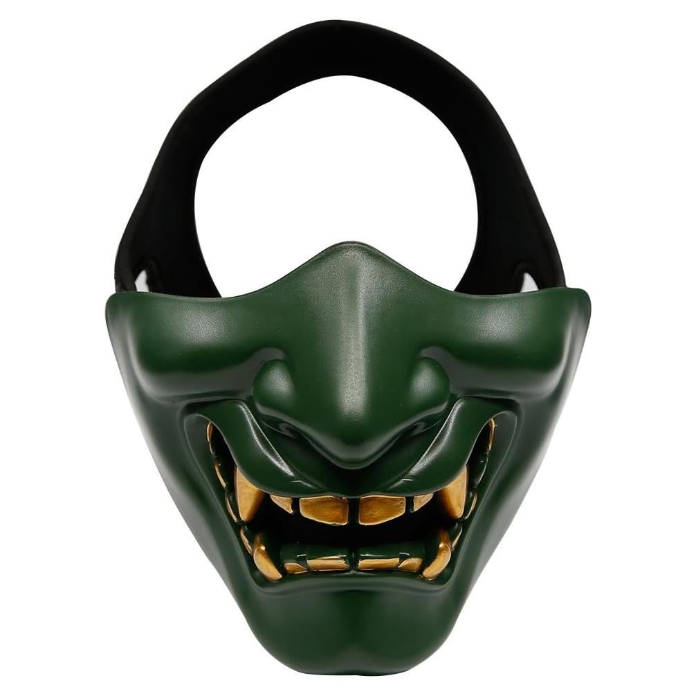 Máscara de media cara AOUTACC Hannya Oni para Airsoft