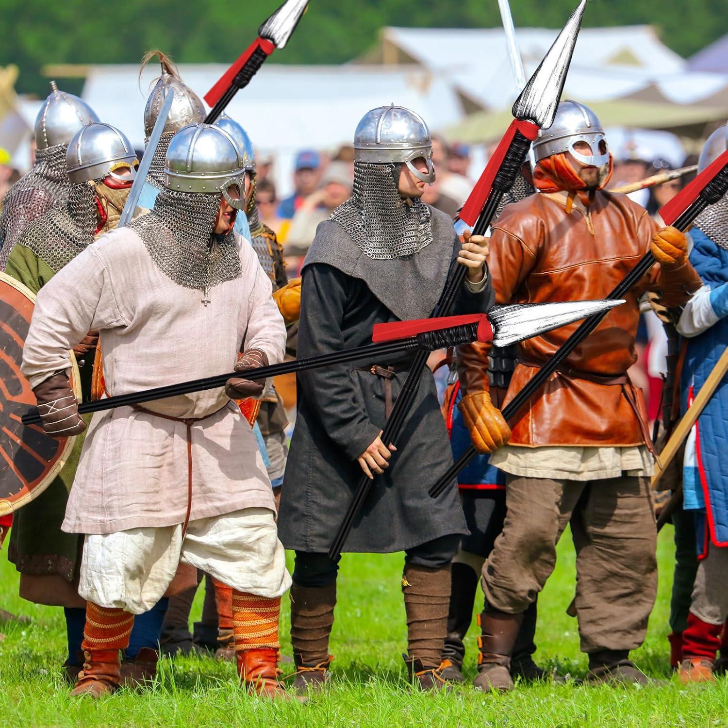 Conjunto de 2 Lanzas Espartanas de Plástico para Halloween