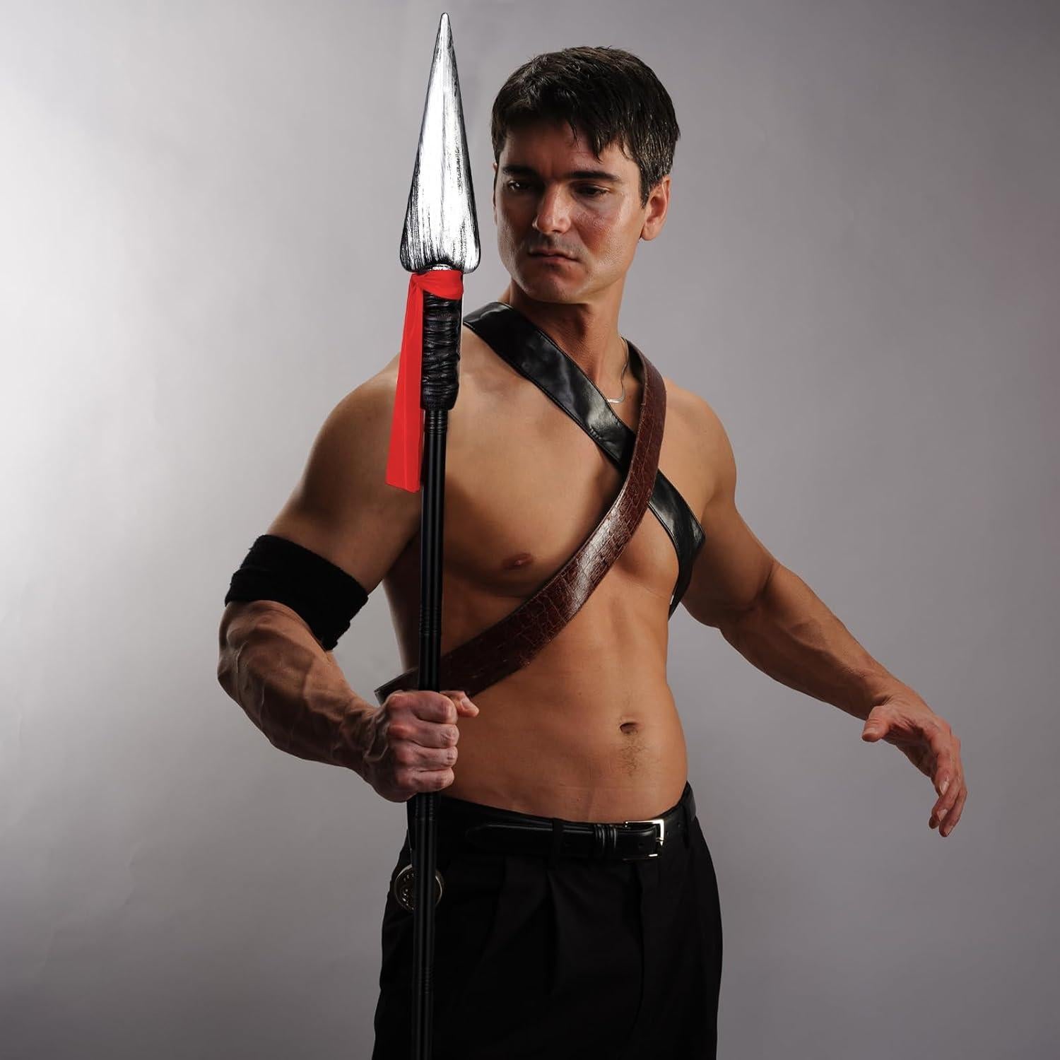 Conjunto de 2 Lanzas Espartanas de Plástico para Halloween