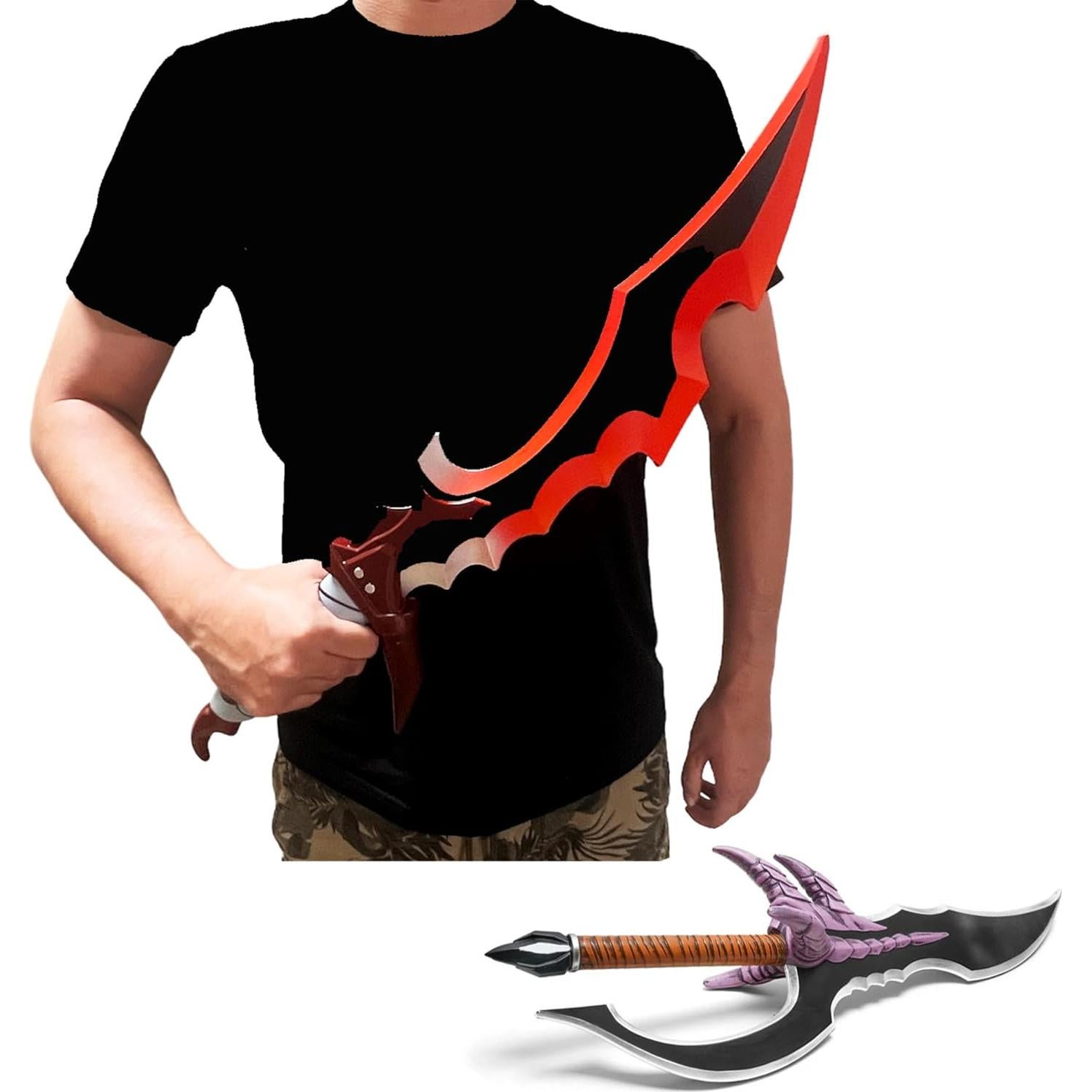 Conjunto de 2 Piezas Espadas de Espuma LALAPORT 66 cm Cosplay