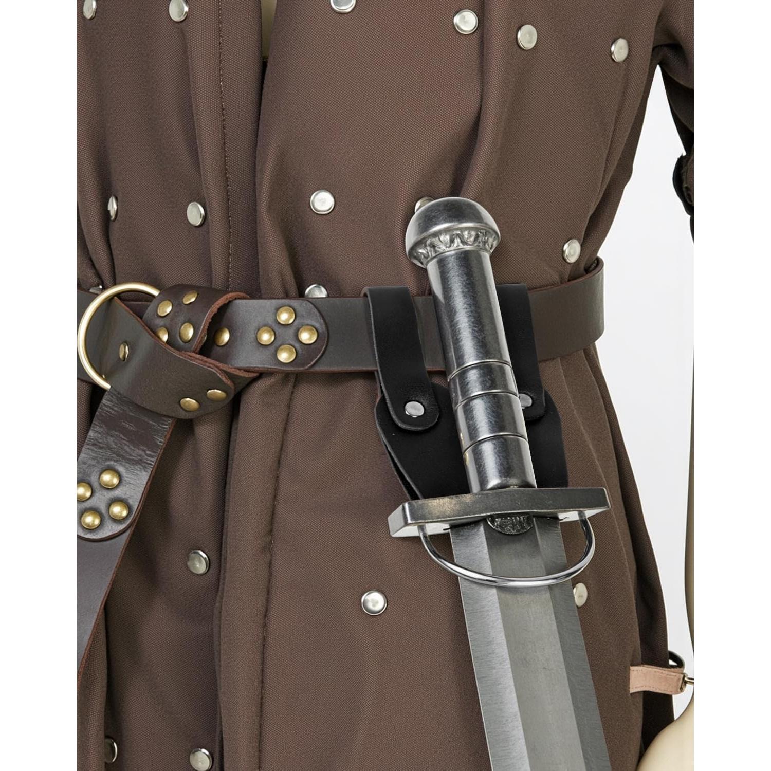 Funda de espada rana SUMGOGO para cinturón medieval negro