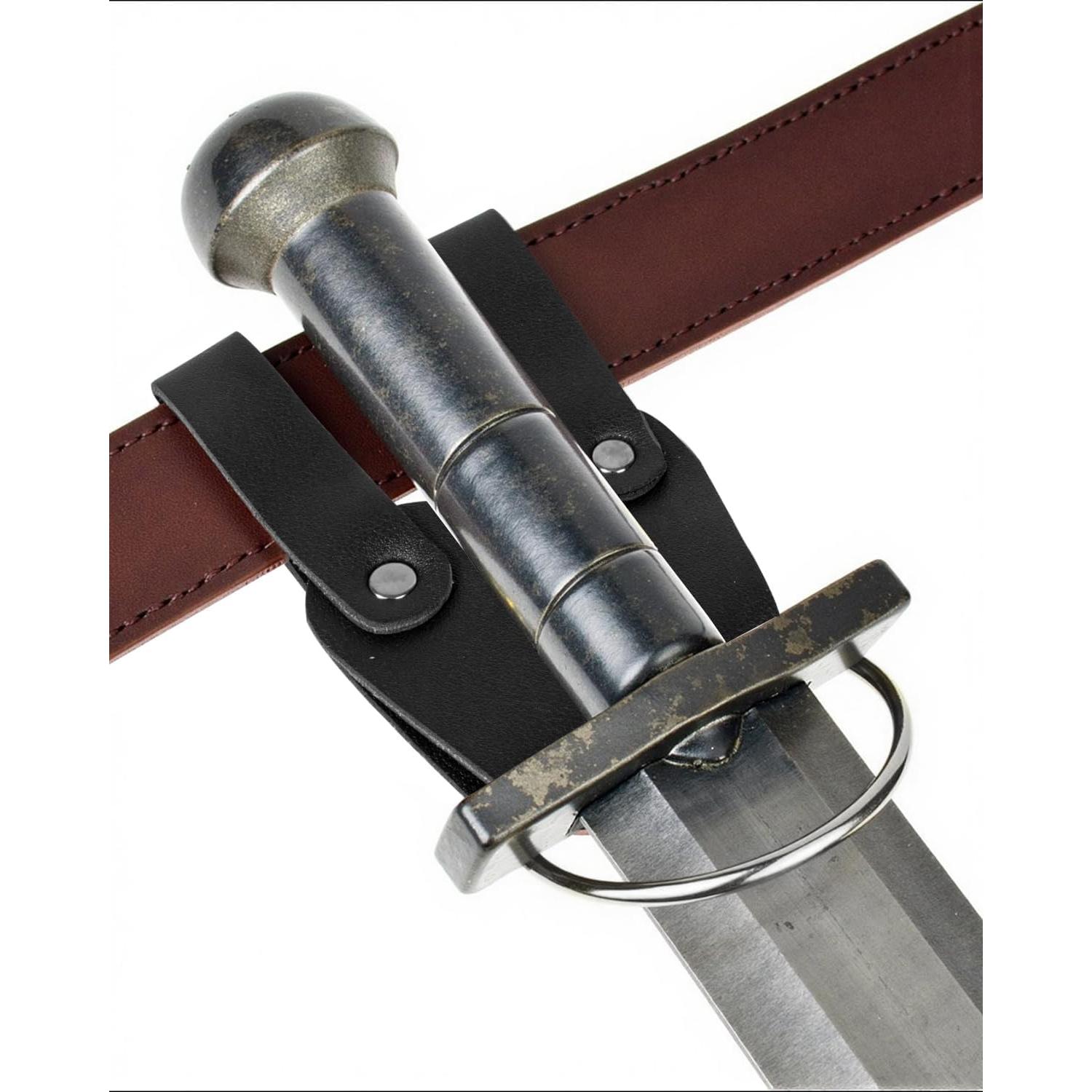 Funda de espada rana SUMGOGO para cinturón medieval negro