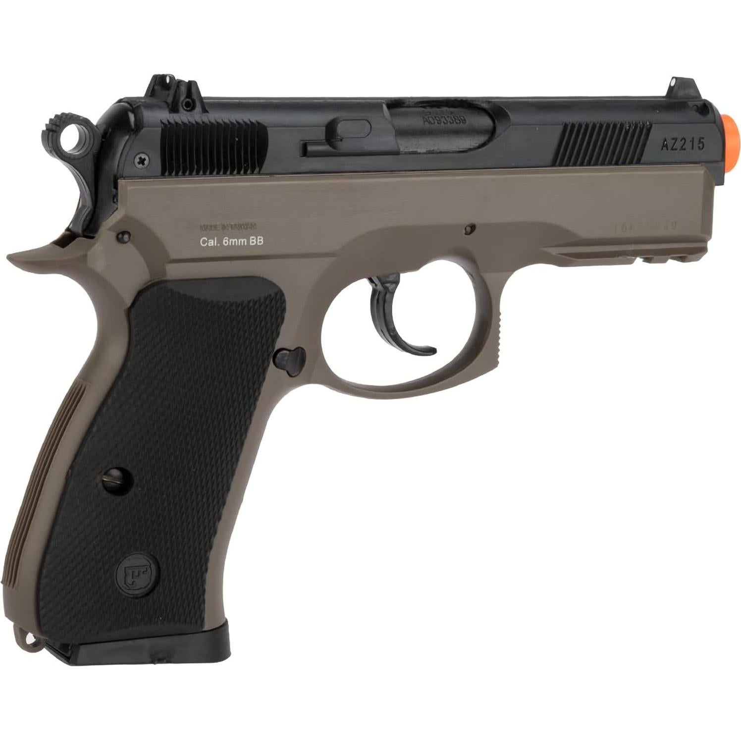 Pistola Airsoft Evike CZ75D Compact Resorte 6mm Tierra Oscura