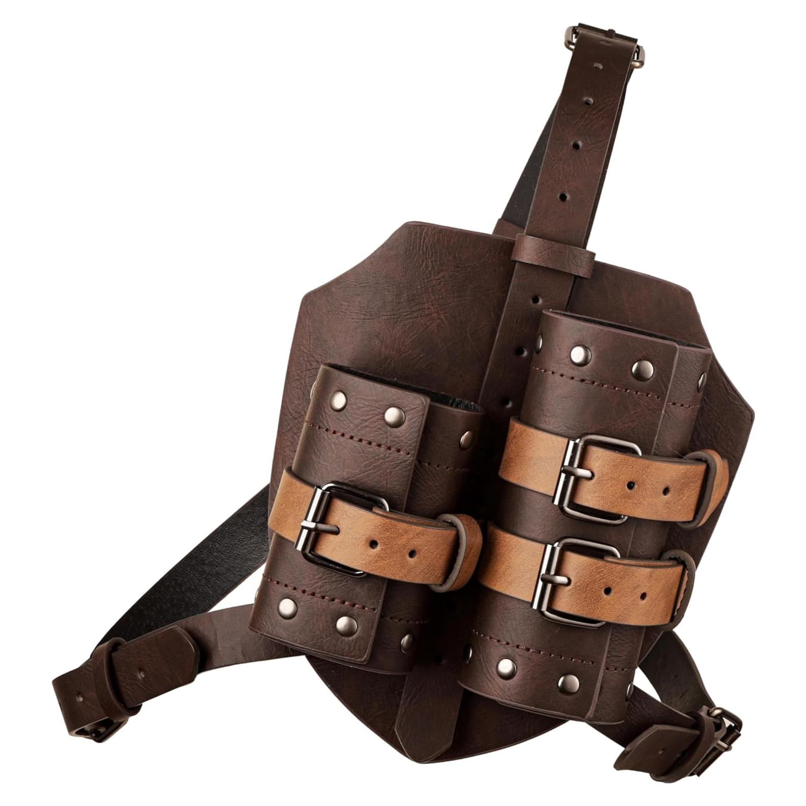 Funda de Espada Vikinga HAQUIL de Cuero Sintético Marrón