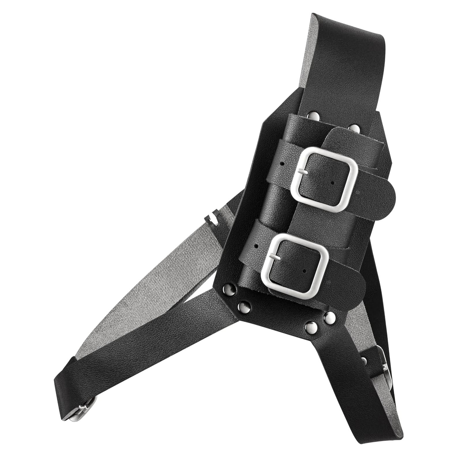 Funda de Espada de Cuero Sintético HAQUIL Negra para LARP