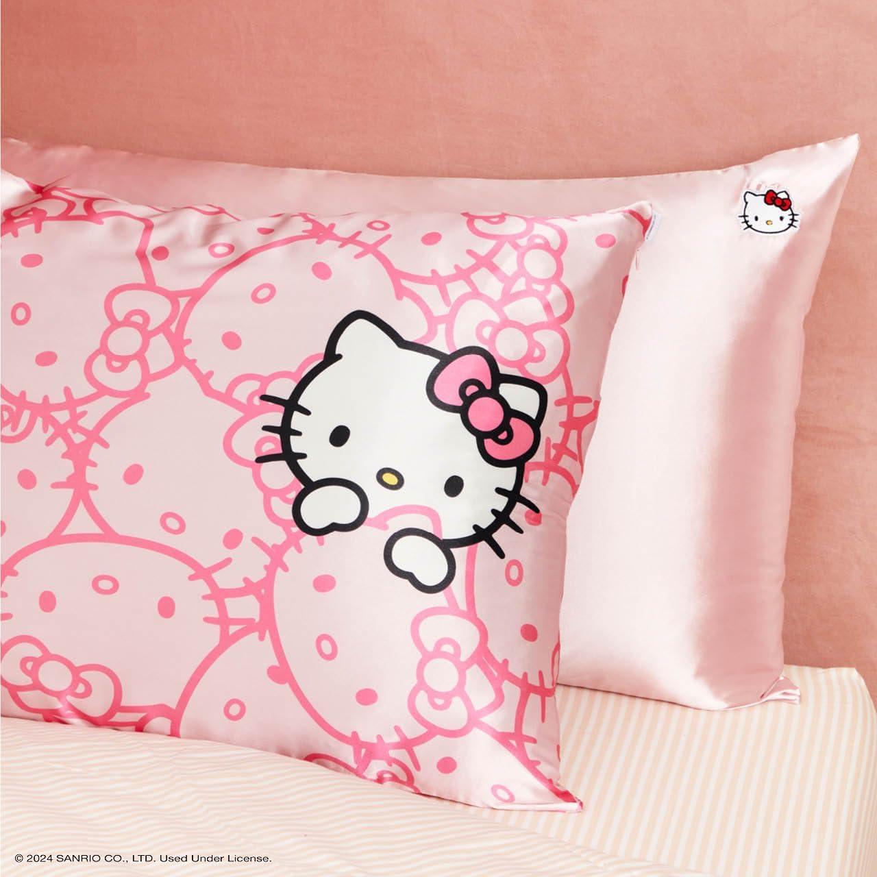 Funda de Almohada Kitsch x Hello Kitty - Satén King Rosa