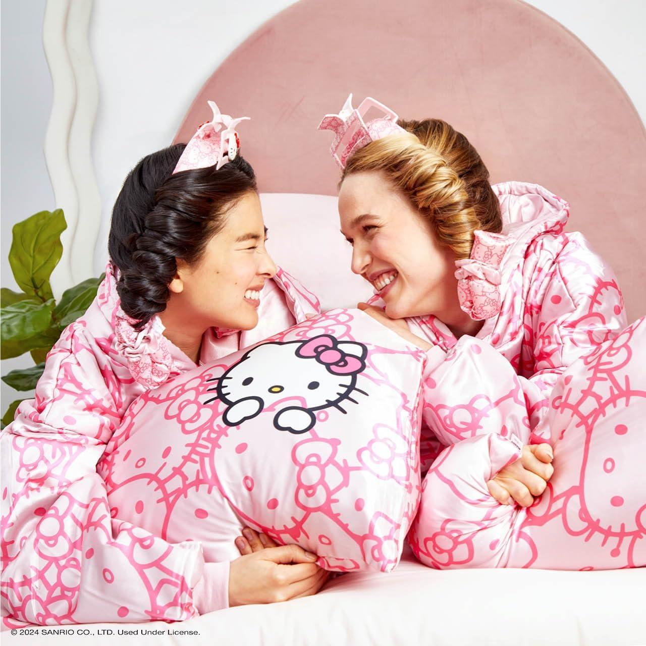 Funda de Almohada Kitsch x Hello Kitty - Satén King Rosa