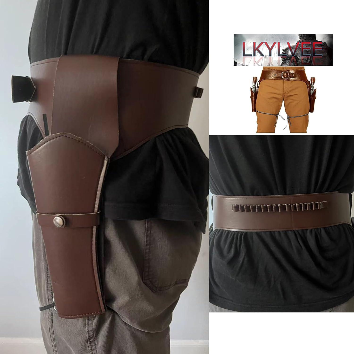 Funda de pistola de cuero sintético LKYLVEE - Estilo medieval