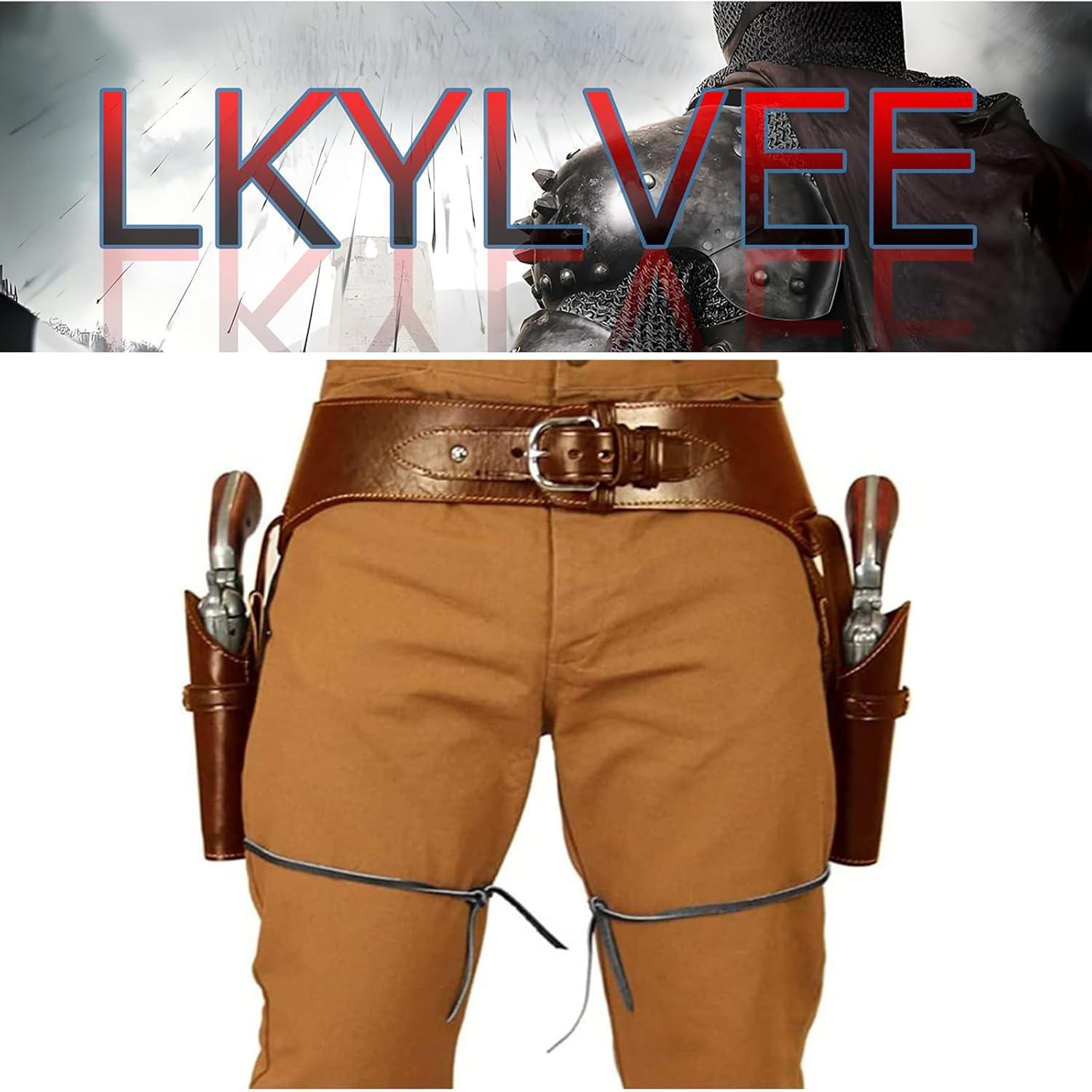 Funda de pistola de cuero sintético LKYLVEE - Estilo medieval