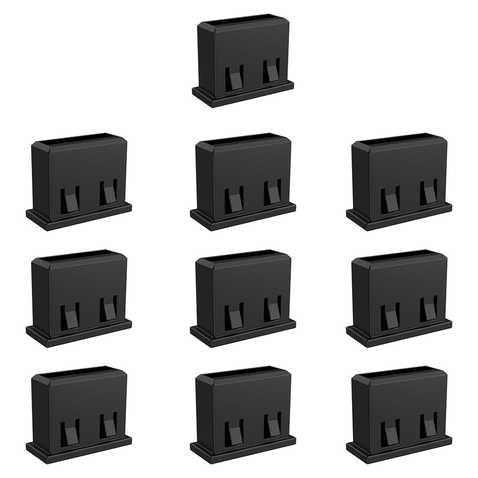10 Pcs Tapón de Seguridad USB-A Femenino WXZRLIU Negro
