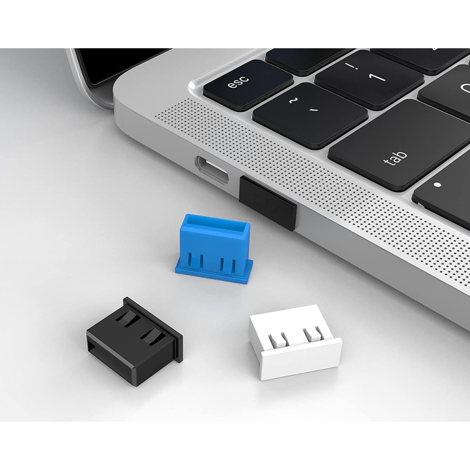 10 Pcs Tapón de Seguridad USB-A Femenino WXZRLIU Negro