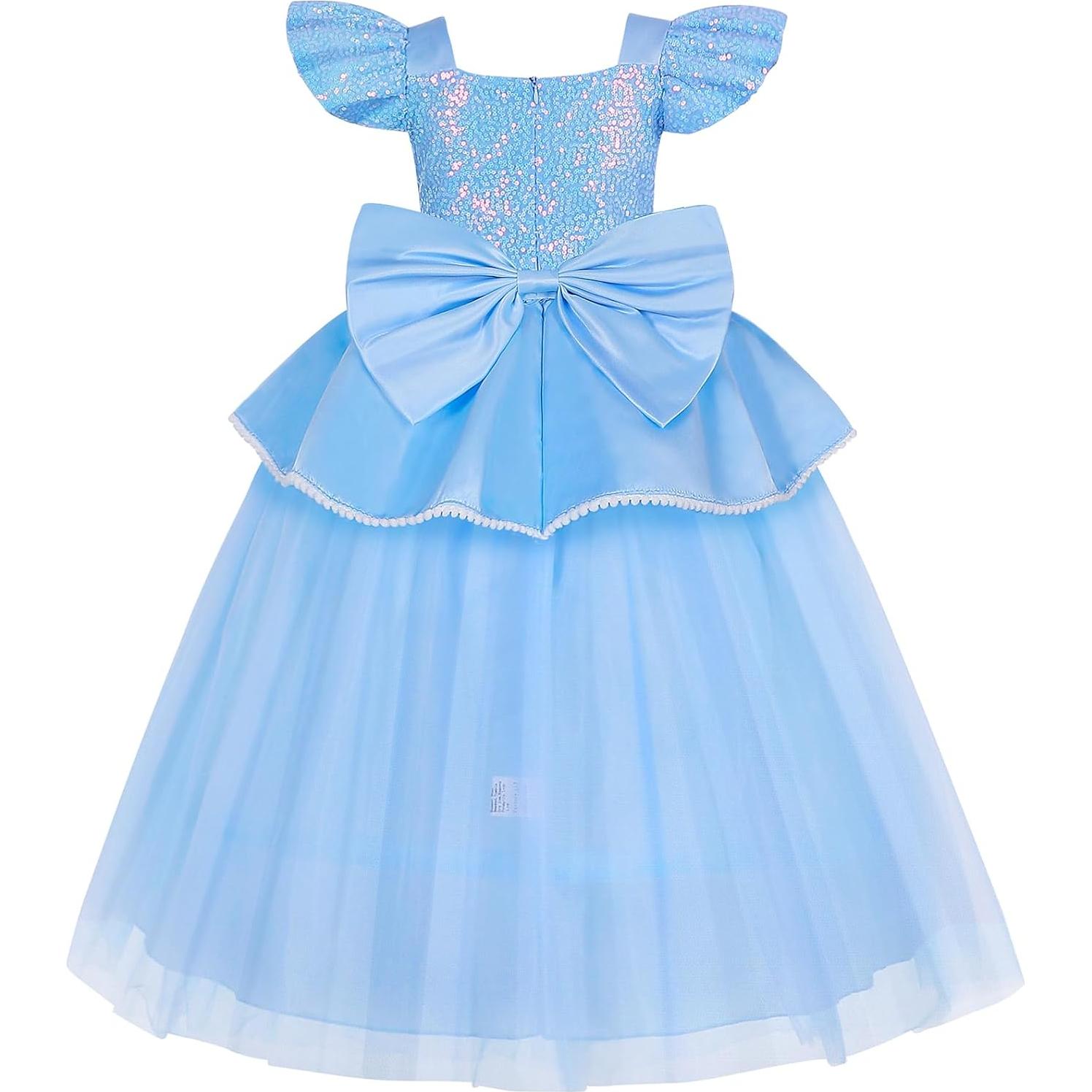 Disfraz de Princesa Azul para Niñas 4-11 años con Accesorios