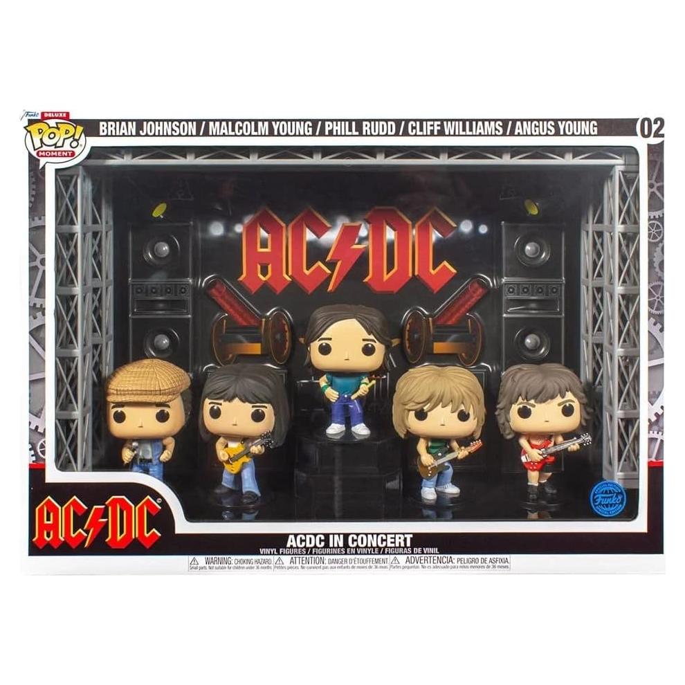 Paquete 5 Figuras Funko POP! AC/DC en Concierto 9 cm