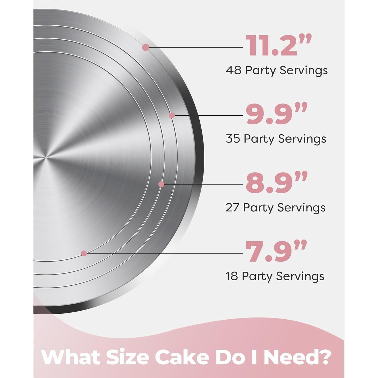 Soporte Giratorio Kootek 30 cm Antideslizante para Pasteles